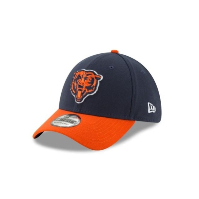 Blue Chicago Bears Hat - New Era NFL Team Classic 39THIRTY Stretch Fit Caps USA3812946